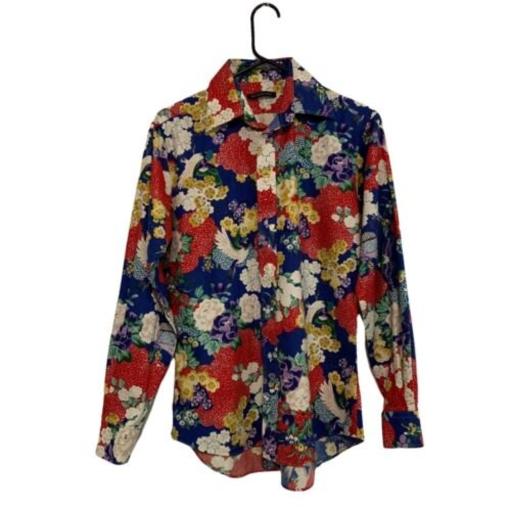 Original Stitch Mens Size L Long Sleeve Cotton Japan Button Up Multicolor - Picture 3 of 12